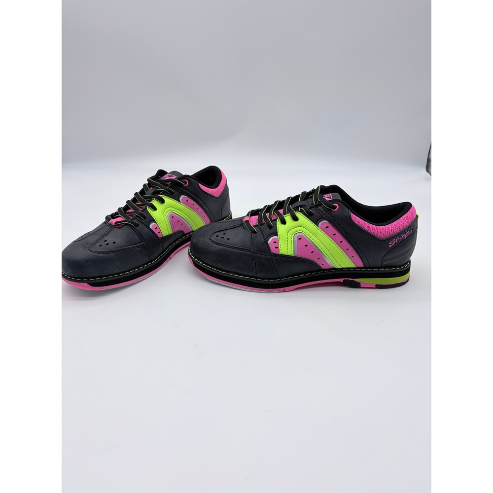 KR Strikeforce Bowling Shoes Women 8.5 Black Pink Yellow Quest L-058 Neon Sporty